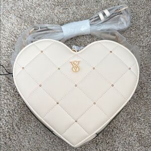 Victoria's Secret Cream Quilted Crossbody Bag